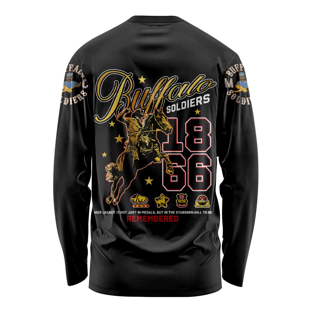 Buffalo Soldiers 1866-1944 Long Sleeve Shirt American Black Heros Legacy - Wonder Print Shop