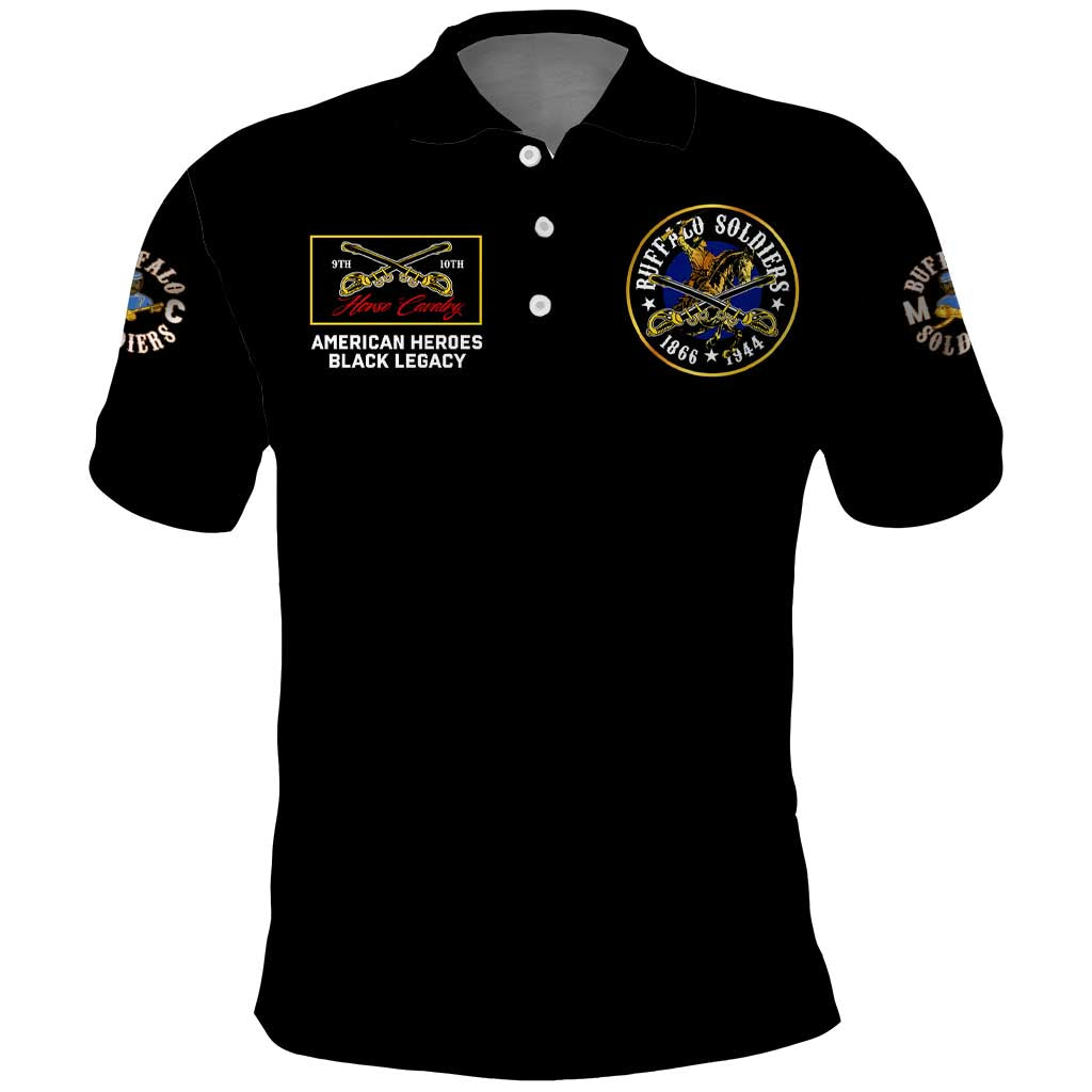 Buffalo Soldiers 1866-1944 Polo Shirt American Black Heros Legacy - Wonder Print Shop
