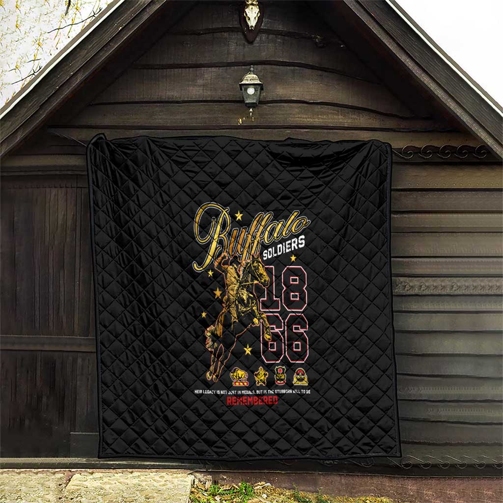 Buffalo Soldiers 1866-1944 Quilt American Black Heros Legacy - Wonder Print Shop