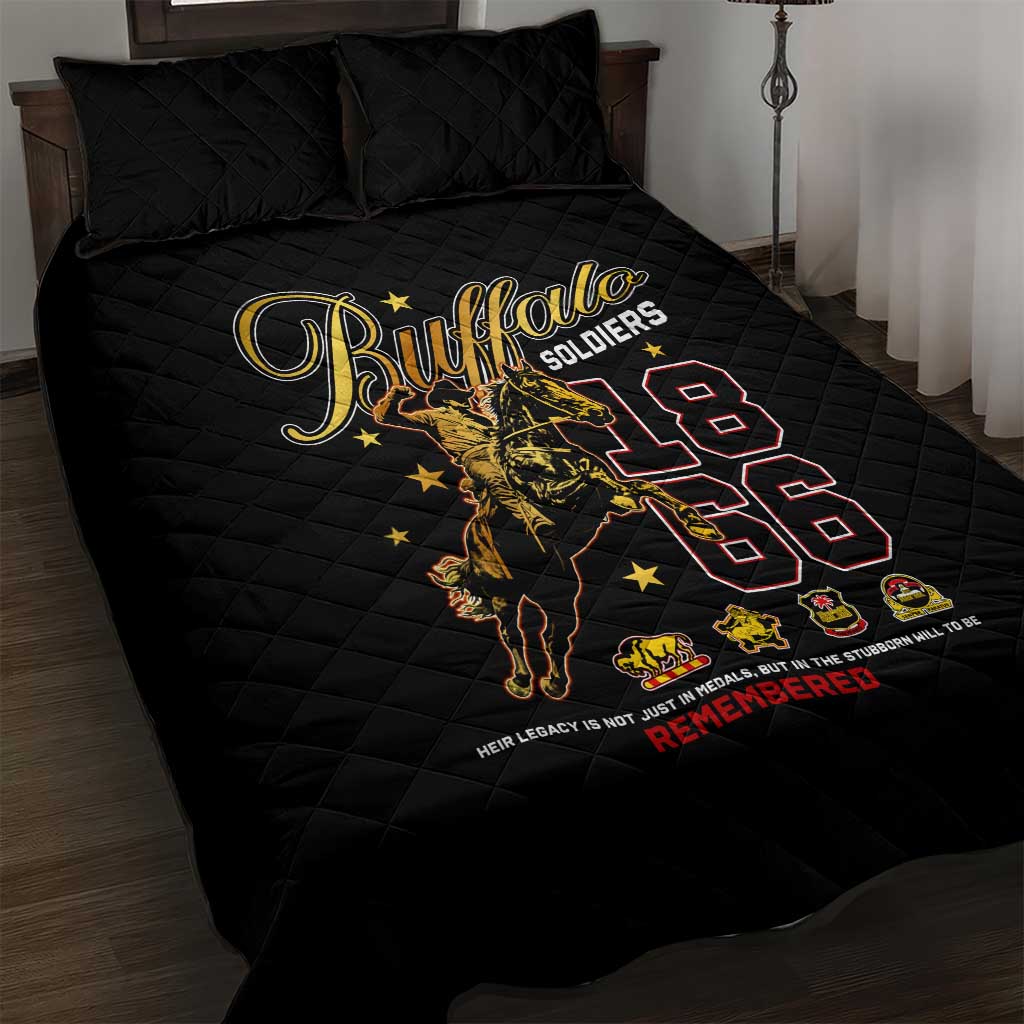 Buffalo Soldiers 1866-1944 Quilt Bed Set American Black Heros Legacy - Wonder Print Shop