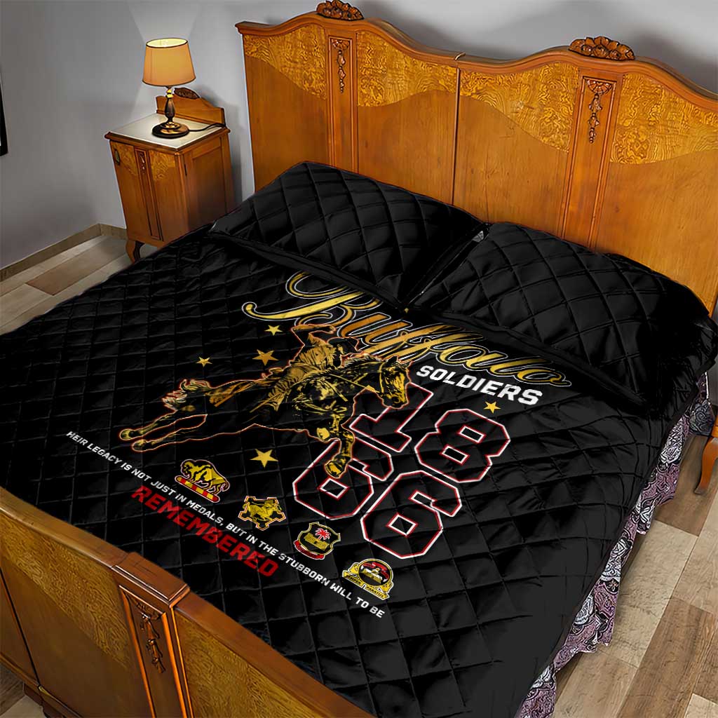Buffalo Soldiers 1866-1944 Quilt Bed Set American Black Heros Legacy - Wonder Print Shop