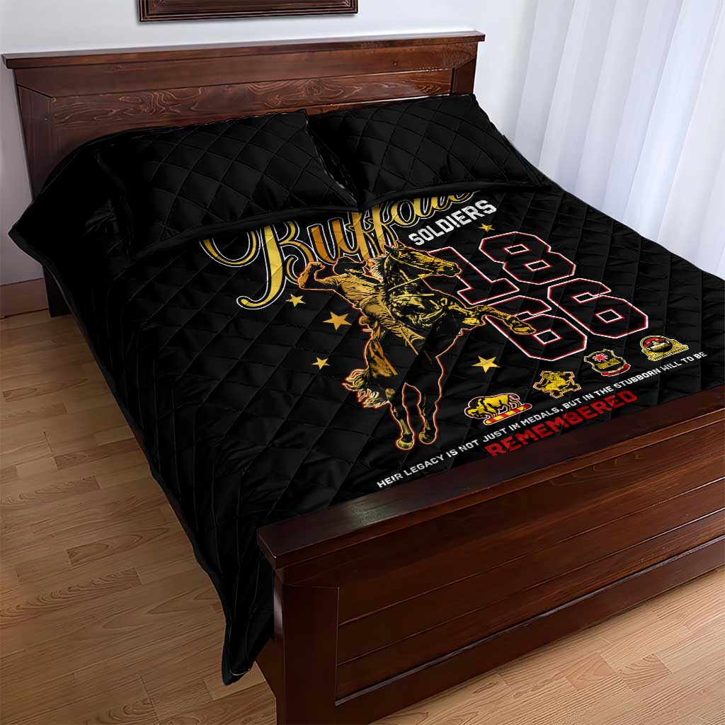 Buffalo Soldiers 1866-1944 Quilt Bed Set American Black Heros Legacy - Wonder Print Shop