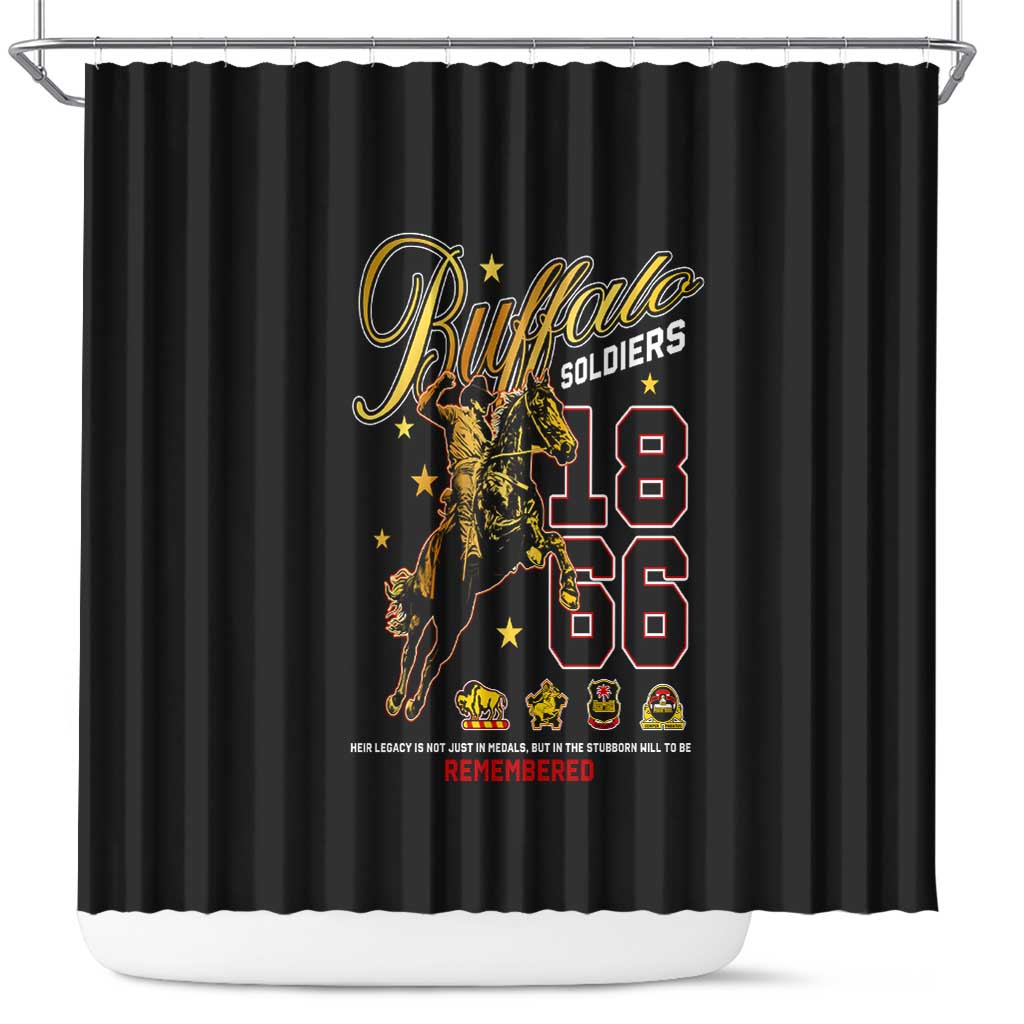 Buffalo Soldiers 1866-1944 Shower Curtain American Black Heros Legacy - Wonder Print Shop