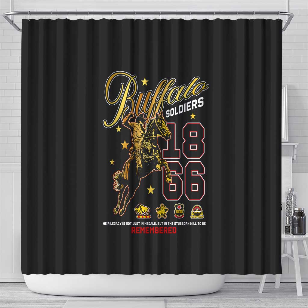 Buffalo Soldiers 1866-1944 Shower Curtain American Black Heros Legacy - Wonder Print Shop