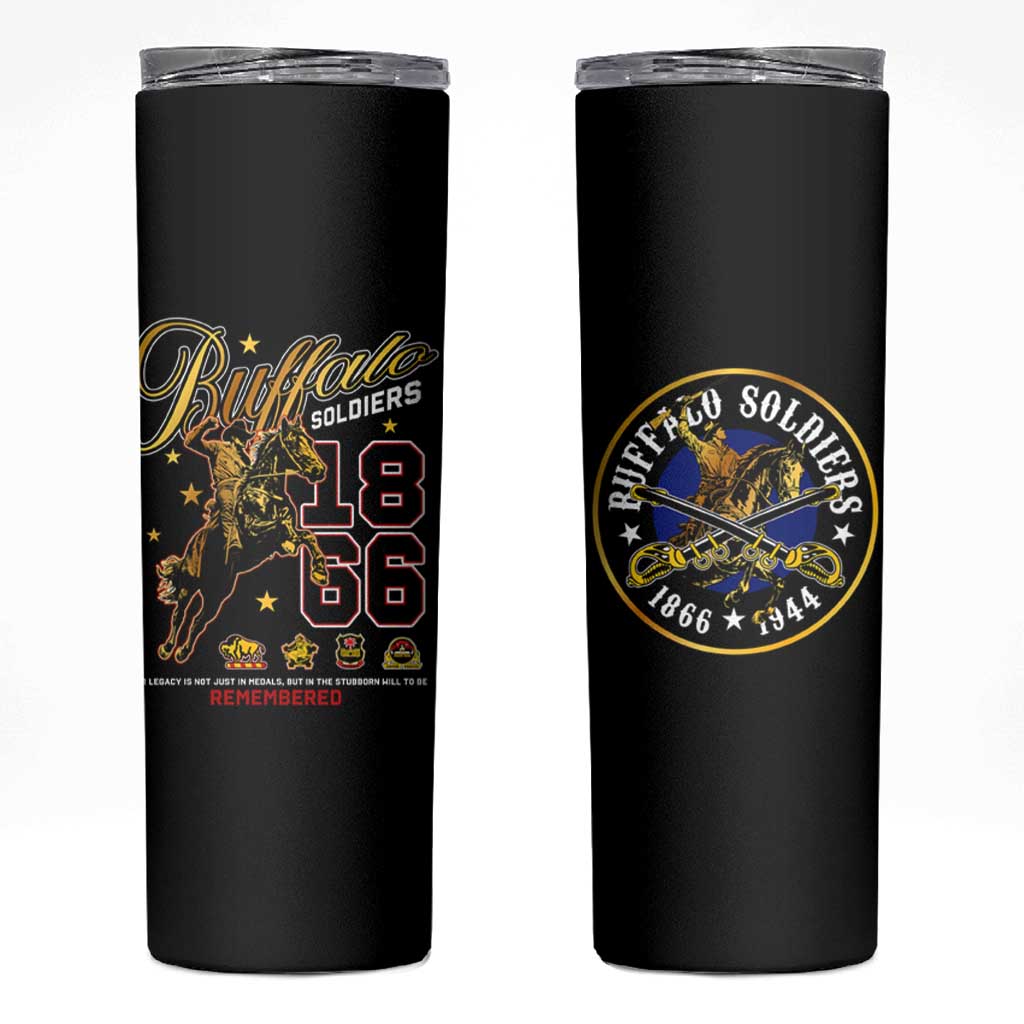 Buffalo Soldiers 1866-1944 Skinny Tumbler American Black Heros Legacy - Wonder Print Shop
