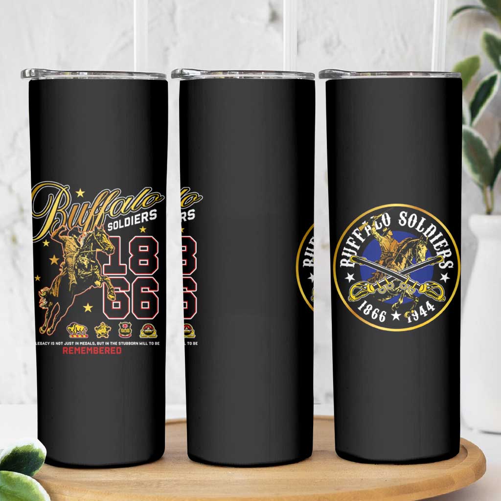 Buffalo Soldiers 1866-1944 Skinny Tumbler American Black Heros Legacy - Wonder Print Shop