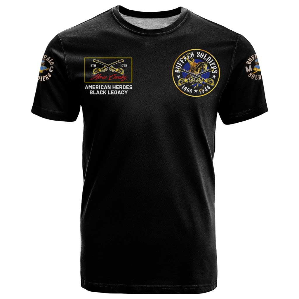 Buffalo Soldiers 1866-1944 T Shirt American Black Heros Legacy - Wonder Print Shop