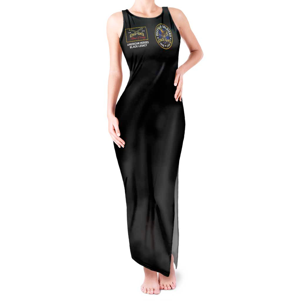 Buffalo Soldiers 1866-1944 Tank Maxi Dress American Black Heros Legacy - Wonder Print Shop