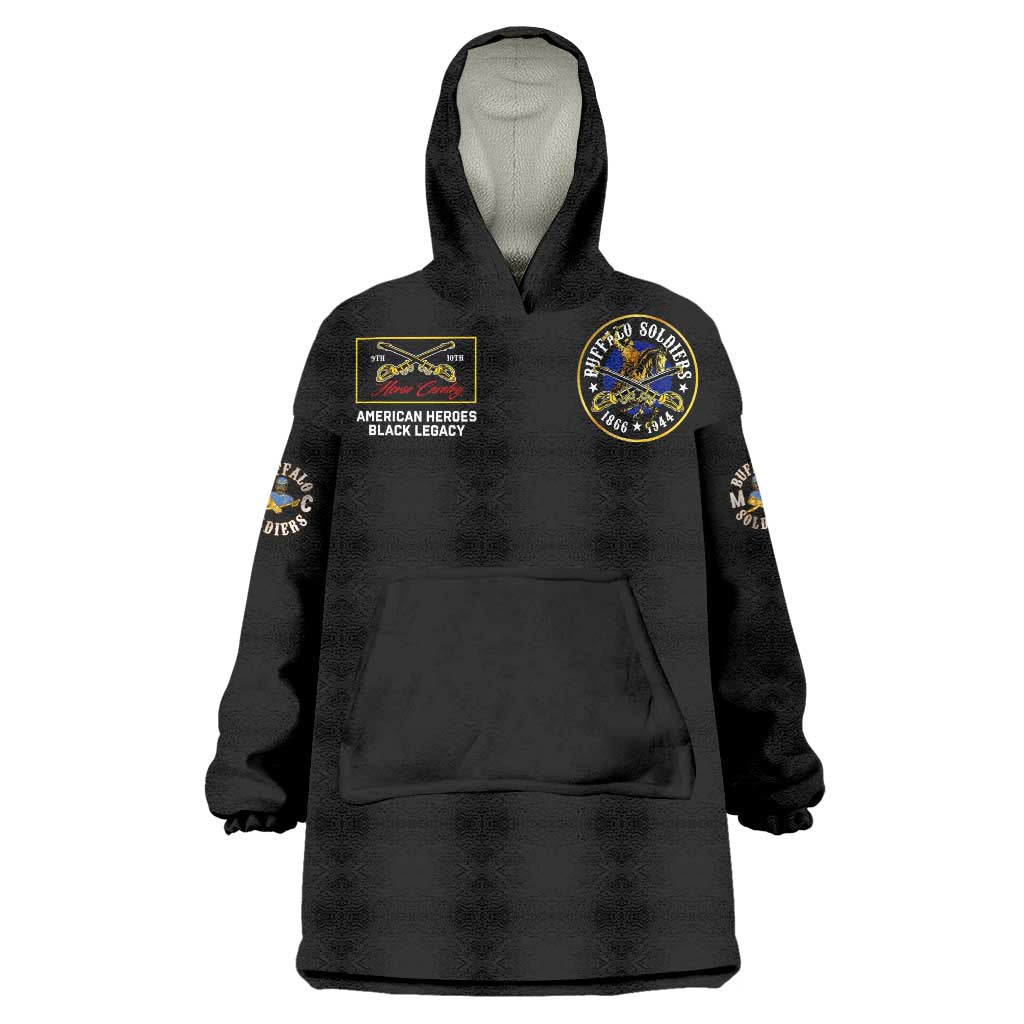 Buffalo Soldiers 1866-1944 Wearable Blanket Hoodie American Black Heros Legacy - Wonder Print Shop