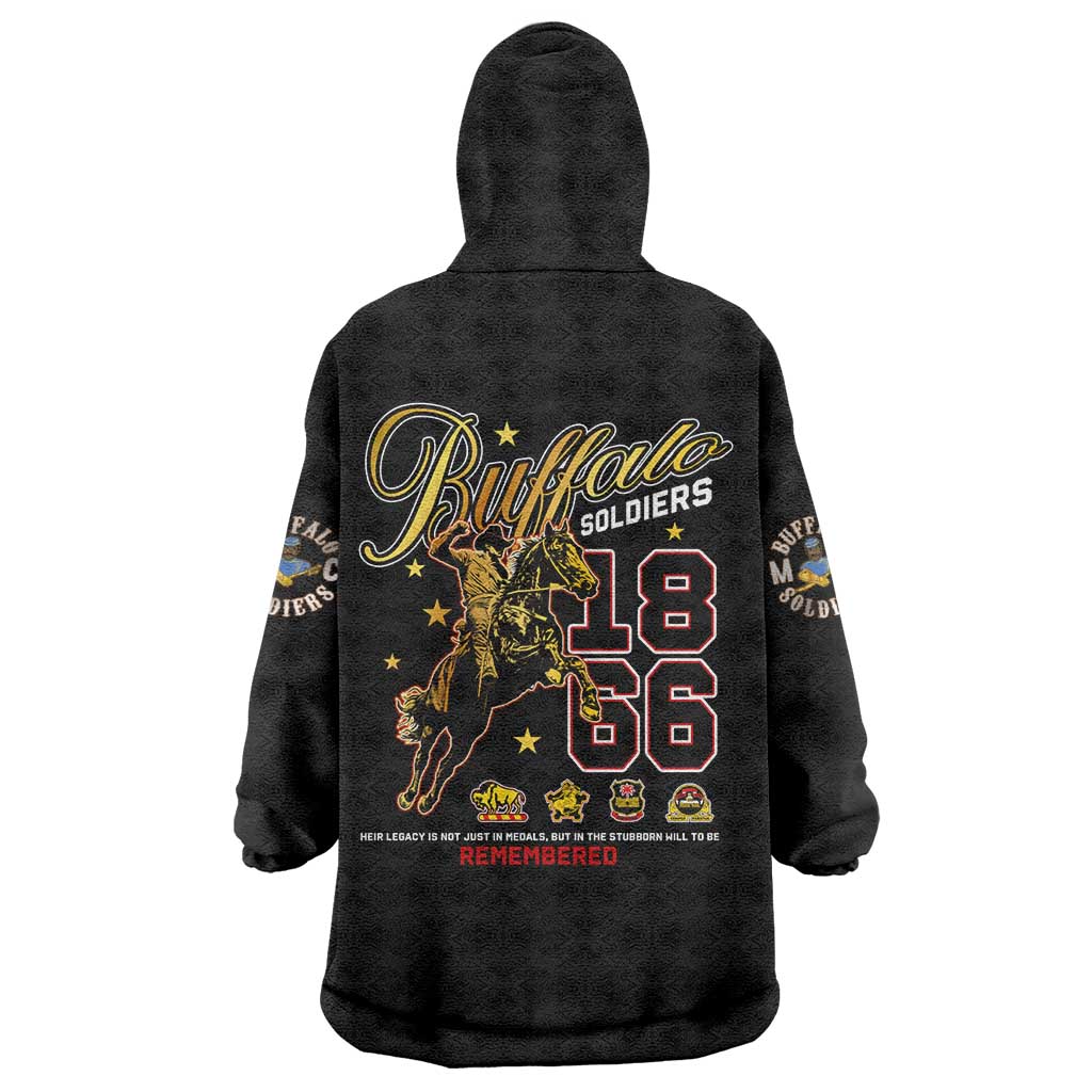 Buffalo Soldiers 1866-1944 Wearable Blanket Hoodie American Black Heros Legacy - Wonder Print Shop