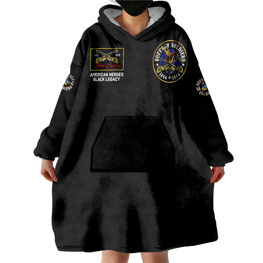 Buffalo Soldiers 1866-1944 Wearable Blanket Hoodie American Black Heros Legacy - Wonder Print Shop