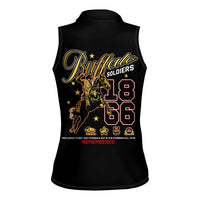 Buffalo Soldiers 1866-1944 Women Sleeveless Polo Shirt American Black Heros Legacy - Wonder Print Shop