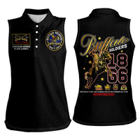 Buffalo Soldiers 1866-1944 Women Sleeveless Polo Shirt American Black Heros Legacy - Wonder Print Shop