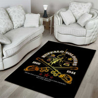 Buffalo Soldiers Strength Honor Legacy Area Rug African-American Cavalry Tribute - Wonder Print Shop