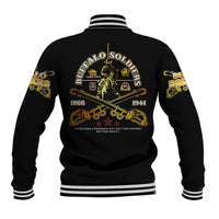 Buffalo Soldiers Strength Honor Legacy Baseball Jacket African-American Cavalry Tribute - Wonder Print Shop