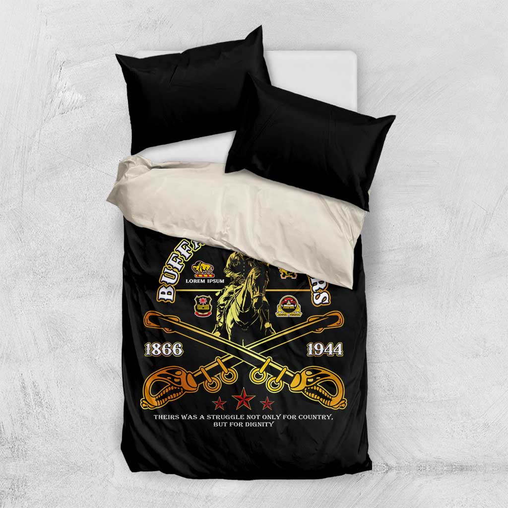 Buffalo Soldiers Strength Honor Legacy Bedding Set African-American Cavalry Tribute - Wonder Print Shop