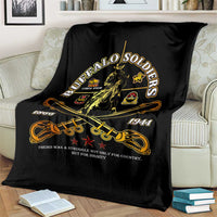 Buffalo Soldiers Strength Honor Legacy Blanket African-American Cavalry Tribute - Wonder Print Shop