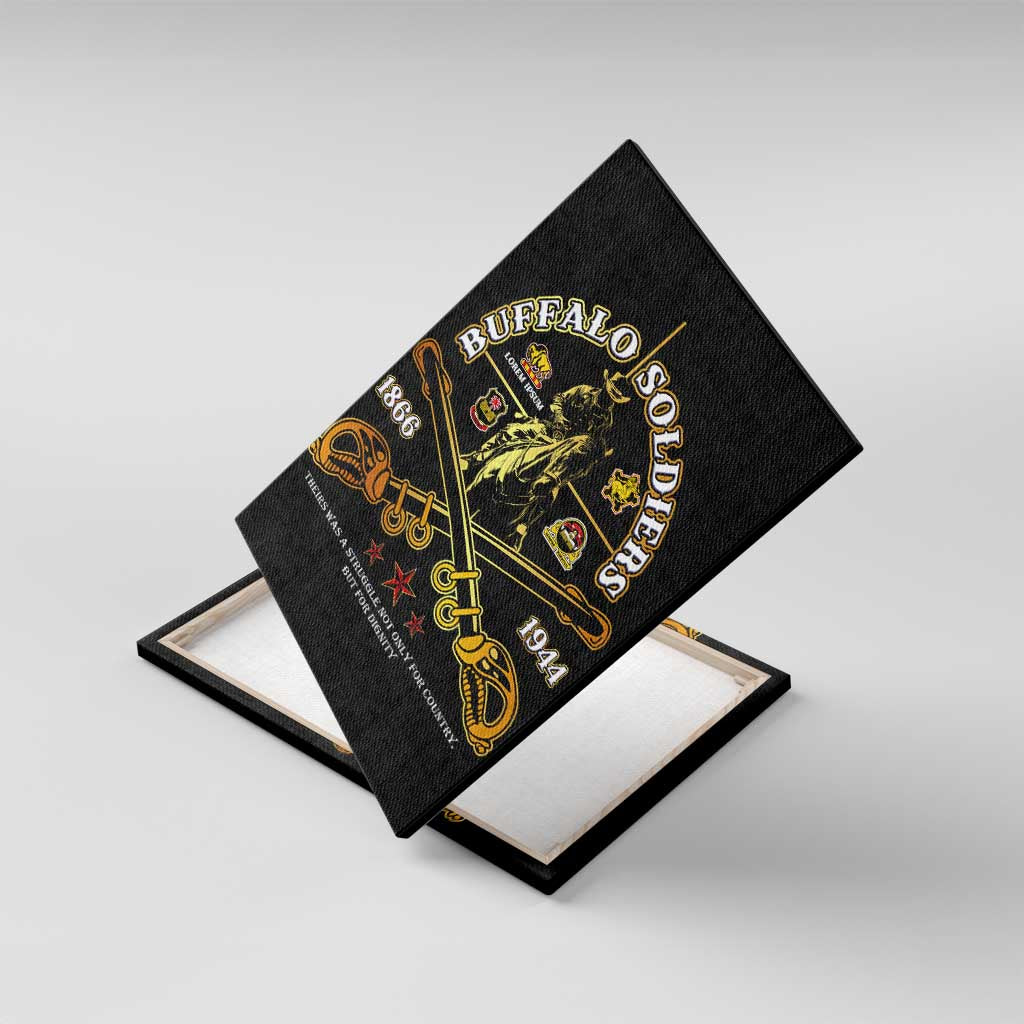 Buffalo Soldiers Strength Honor Legacy Canvas Wall Art African-American Cavalry Tribute - Wonder Print Shop