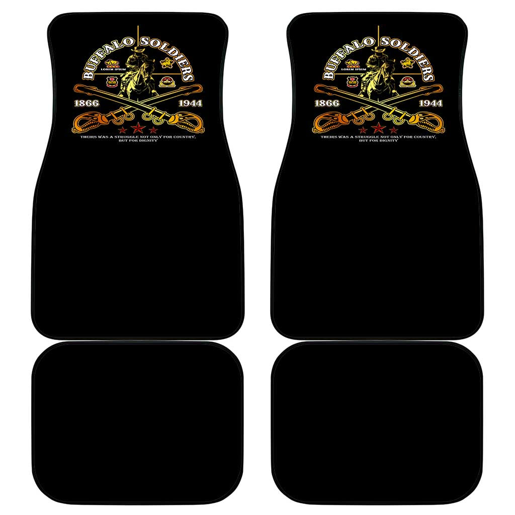 Buffalo Soldiers Strength Honor Legacy Car Mats African-American Cavalry Tribute - Wonder Print Shop