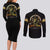 Buffalo Soldiers Strength Honor Legacy Couples Matching Long Sleeve Bodycon Dress and Long Sleeve Button Shirt African-American Cavalry Tribute - Wonder Print Shop