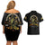 Buffalo Soldiers Strength Honor Legacy Couples Matching Off Shoulder Short Dress and Hawaiian Shirt African-American Cavalry Tribute - Wonder Print Shop