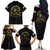 Buffalo Soldiers Strength Honor Legacy Family Matching Off The Shoulder Long Sleeve Dress and Hawaiian Shirt African-American Cavalry Tribute - Wonder Print Shop