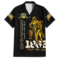 Buffalo Soldiers Strength Honor Legacy Family Matching Off The Shoulder Long Sleeve Dress and Hawaiian Shirt African-American Cavalry Tribute - Wonder Print Shop