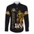 Buffalo Soldiers Strength Honor Legacy Family Matching Off The Shoulder Long Sleeve Dress and Hawaiian Shirt African-American Cavalry Tribute - Wonder Print Shop