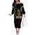 Buffalo Soldiers Strength Honor Legacy Family Matching Off The Shoulder Long Sleeve Dress and Hawaiian Shirt African-American Cavalry Tribute - Wonder Print Shop