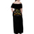 Buffalo Soldiers Strength Honor Legacy Family Matching Off Shoulder Maxi Dress and Hawaiian Shirt African-American Cavalry Tribute - Wonder Print Shop