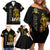 Buffalo Soldiers Strength Honor Legacy Family Matching Off Shoulder Short Dress and Hawaiian Shirt African-American Cavalry Tribute - Wonder Print Shop