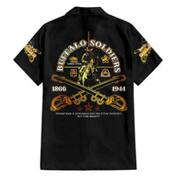 Buffalo Soldiers Strength Honor Legacy Family Matching Off Shoulder Short Dress and Hawaiian Shirt African-American Cavalry Tribute - Wonder Print Shop