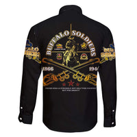 Buffalo Soldiers Strength Honor Legacy Family Matching Off Shoulder Short Dress and Hawaiian Shirt African-American Cavalry Tribute - Wonder Print Shop