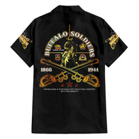 Buffalo Soldiers Strength Honor Legacy Family Matching Short Sleeve Bodycon Dress and Hawaiian Shirt African-American Cavalry Tribute - Wonder Print Shop