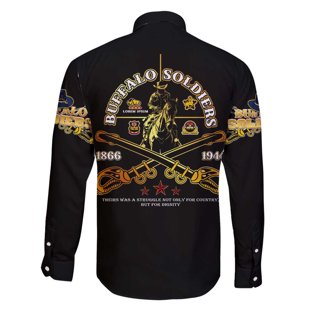 Buffalo Soldiers Strength Honor Legacy Family Matching Short Sleeve Bodycon Dress and Hawaiian Shirt African-American Cavalry Tribute - Wonder Print Shop