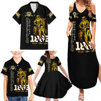 Buffalo Soldiers Strength Honor Legacy Family Matching Summer Maxi Dress and Hawaiian Shirt African-American Cavalry Tribute - Wonder Print Shop