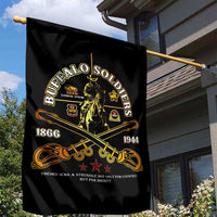 Buffalo Soldiers Strength Honor Legacy Garden Flag African-American Cavalry Tribute - Wonder Print Shop