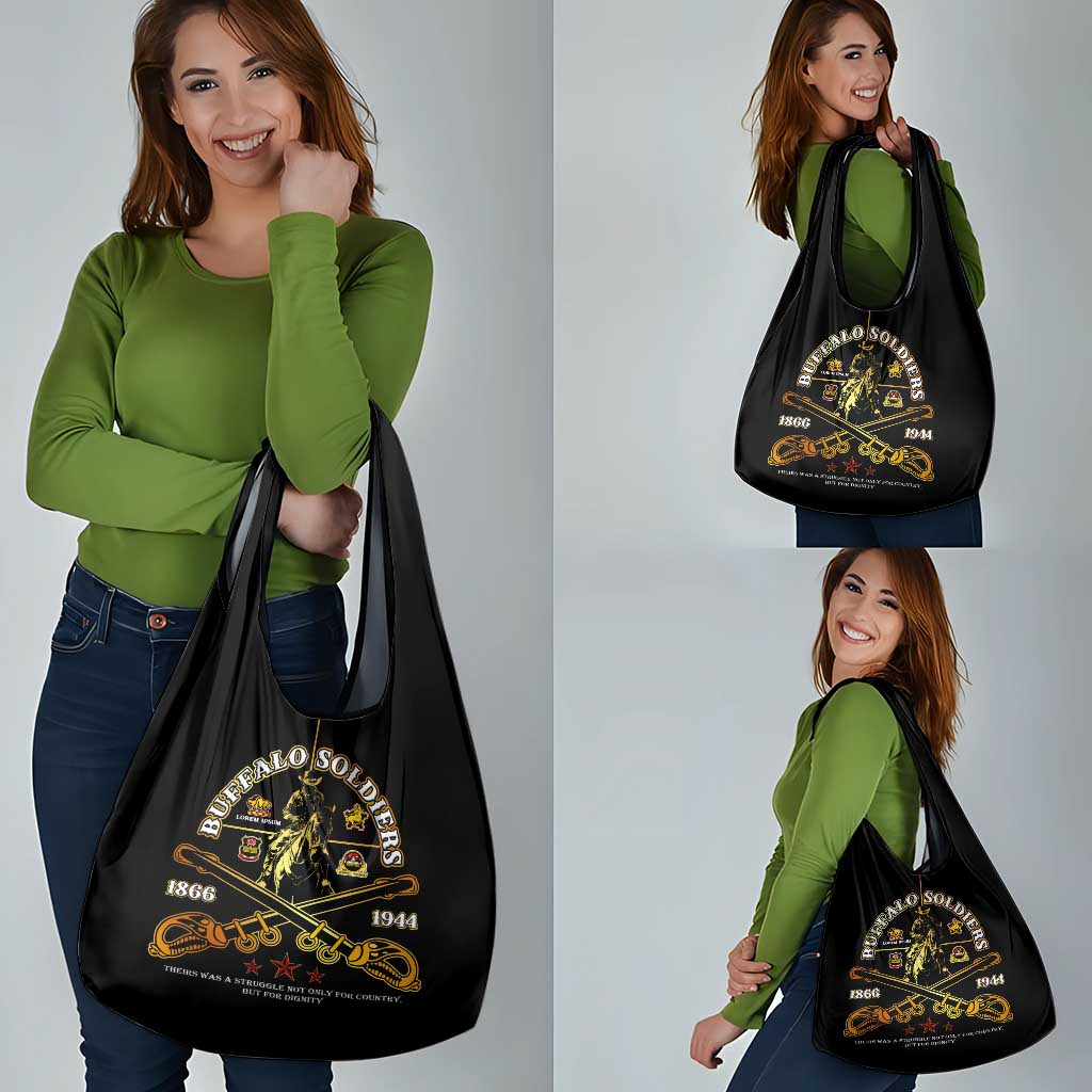 Buffalo Soldiers Strength Honor Legacy Grocery Bag African-American Cavalry Tribute - Wonder Print Shop