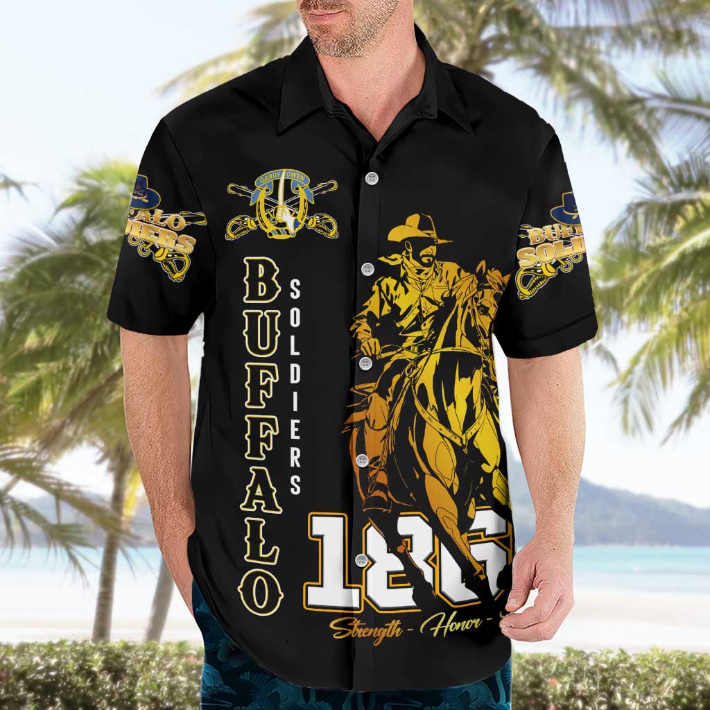 Buffalo Soldiers Strength Honor Legacy Hawaiian Shirt African-American Cavalry Tribute - Wonder Print Shop