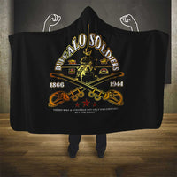 Buffalo Soldiers Strength Honor Legacy Hooded Blanket African-American Cavalry Tribute - Wonder Print Shop