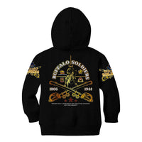 Buffalo Soldiers Strength Honor Legacy Kid Hoodie African-American Cavalry Tribute - Wonder Print Shop