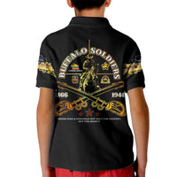 Buffalo Soldiers Strength Honor Legacy Kid Polo Shirt African-American Cavalry Tribute - Wonder Print Shop