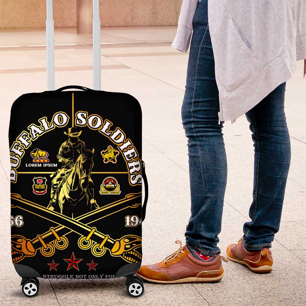 Buffalo Soldiers Strength Honor Legacy Luggage Cover African-American Cavalry Tribute - Wonder Print Shop