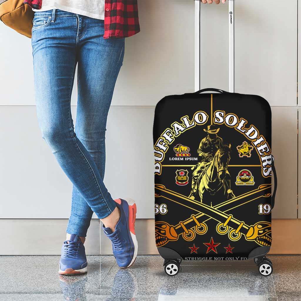 Buffalo Soldiers Strength Honor Legacy Luggage Cover African-American Cavalry Tribute - Wonder Print Shop
