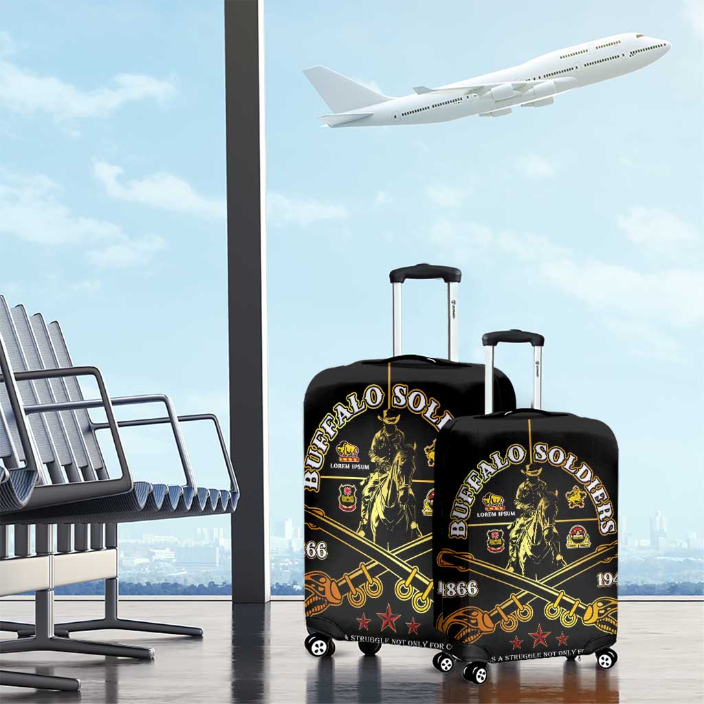 Buffalo Soldiers Strength Honor Legacy Luggage Cover African-American Cavalry Tribute - Wonder Print Shop