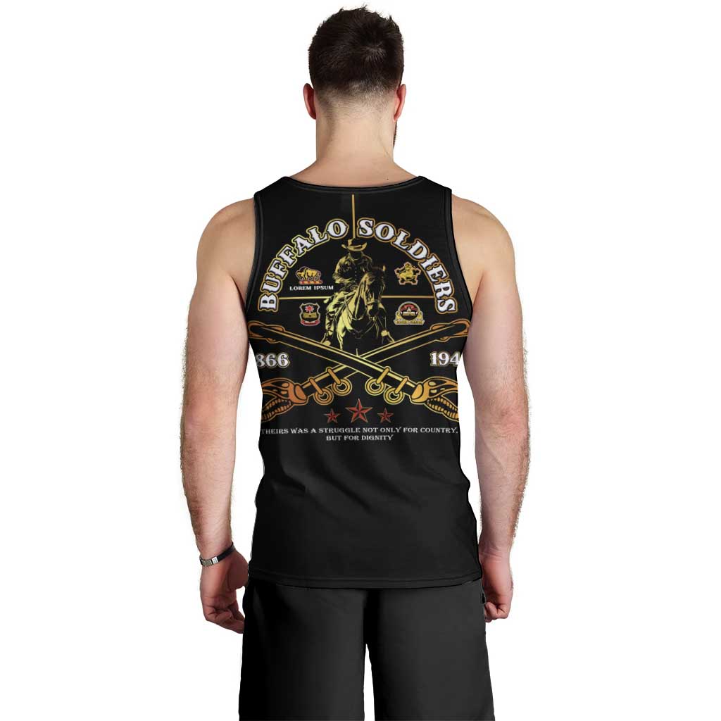 Buffalo Soldiers Strength Honor Legacy Men Tank Top African-American Cavalry Tribute - Wonder Print Shop