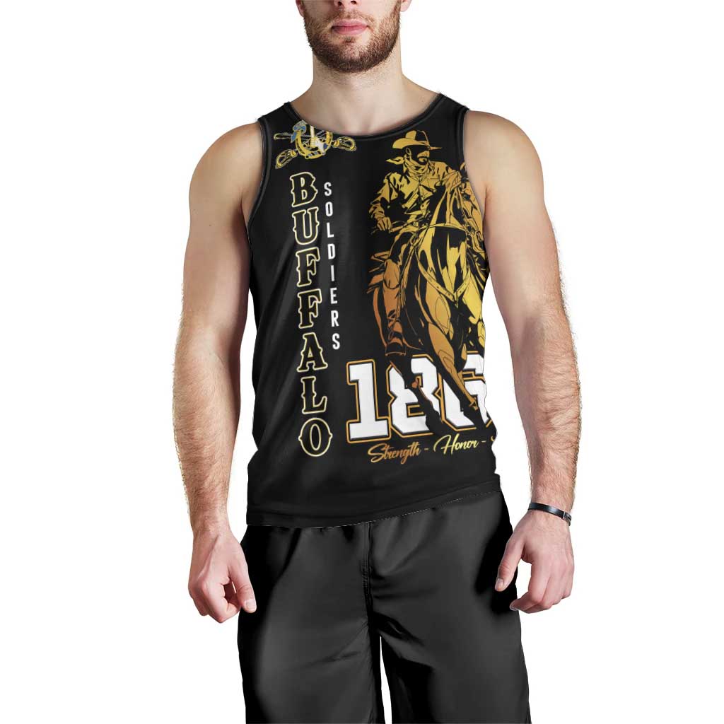 Buffalo Soldiers Strength Honor Legacy Men Tank Top African-American Cavalry Tribute - Wonder Print Shop