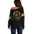 Buffalo Soldiers Strength Honor Legacy Off Shoulder Sweater African-American Cavalry Tribute - Wonder Print Shop
