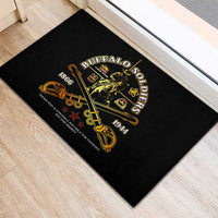 Buffalo Soldiers Strength Honor Legacy Rubber Doormat African-American Cavalry Tribute - Wonder Print Shop