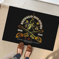 Buffalo Soldiers Strength Honor Legacy Rubber Doormat African-American Cavalry Tribute - Wonder Print Shop